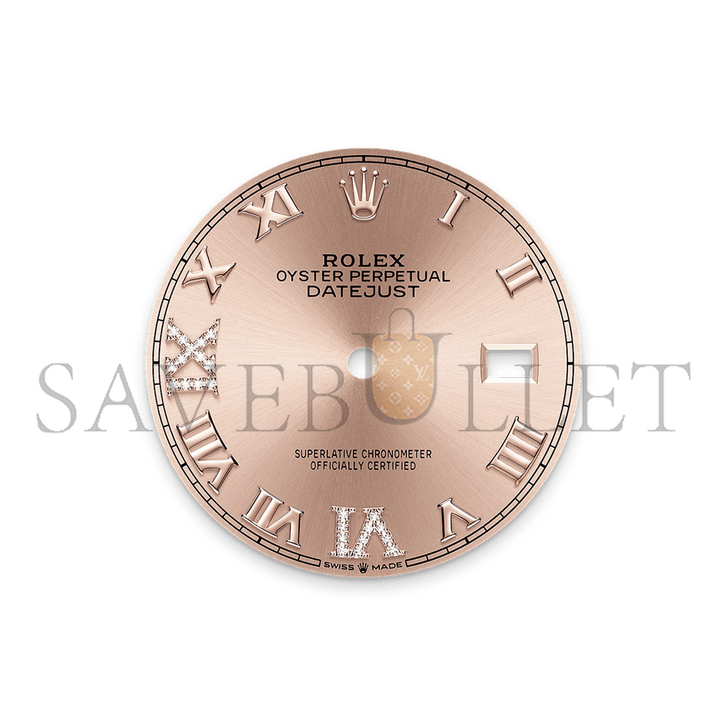 r*l*x datejust 36 oyster, 36 mm, oystersteel, everose gold and Di*m*nds watch 126281rbr-0016